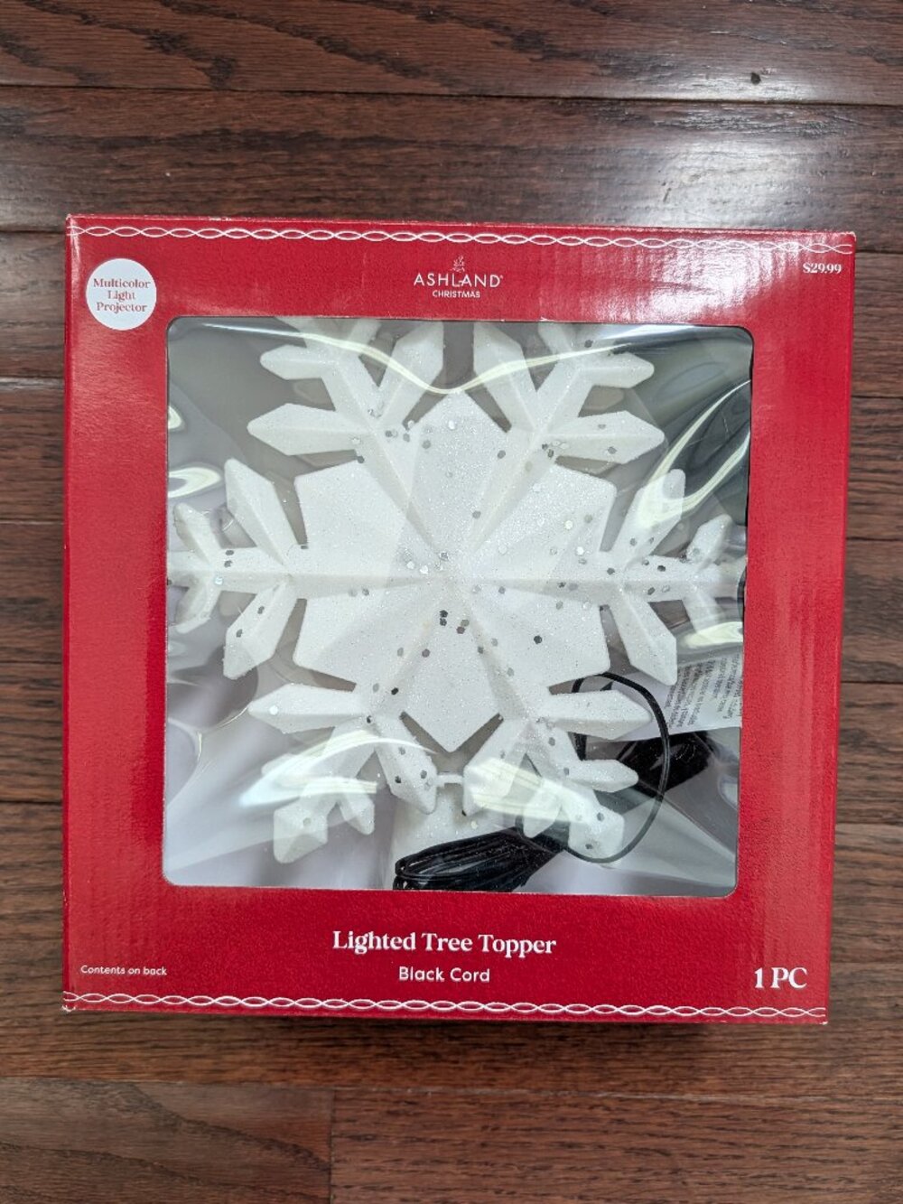 NWT Multicolor Projector Tree Topper